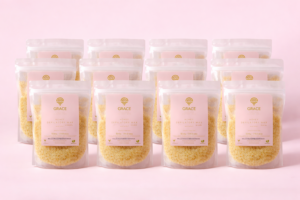 Box of 12 Grace Organic Honey Depilatory Wax pastilles 500g